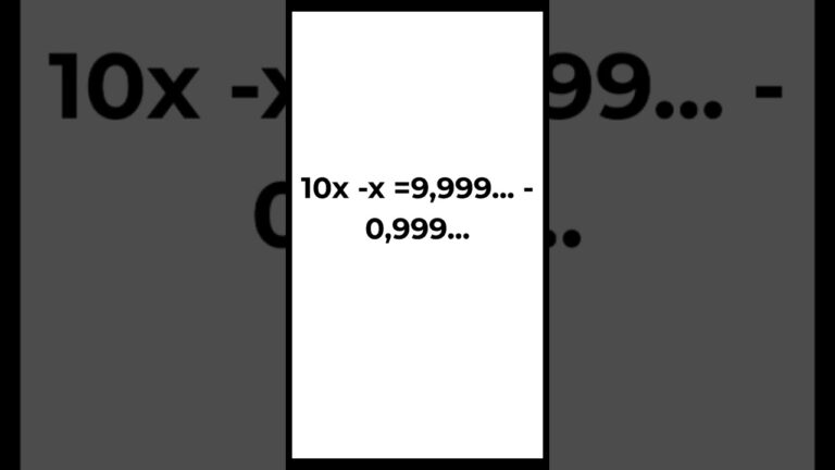 Думаешь, 0,999… не равно 1? Вот доказательство.